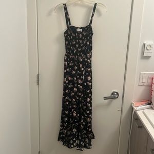 Hollister black and pink floral dress